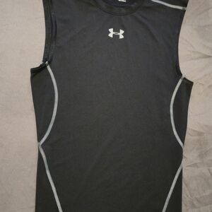 Under Armour Men's Heat Gear Compression Sleeveless Top Medium